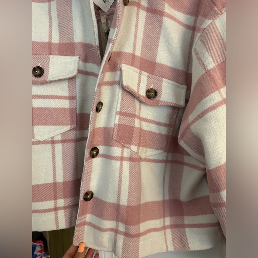 Pink Thick Women's Love Tree Flannel - Picture 3 of 5